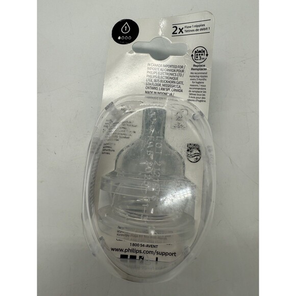 Philips Avent Anti-Colic Baby Bottle Flow 1 Nipple, 4 pack, SCY761/04 0+ Months - Picture 12 of 16